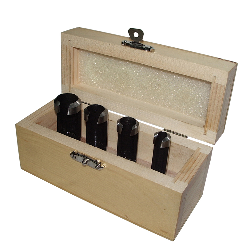 Tapered Plug Cutter 4PCS Set for Wood Plug