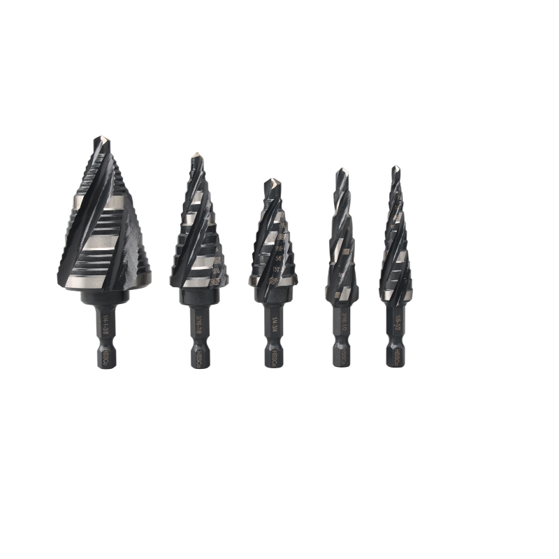 Step Drill Bit for Metal, M35 Cobalt Step Drill Spiral Flute Unibit Step Drill Bit